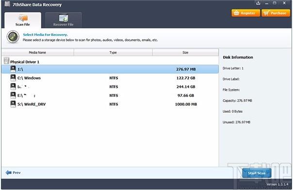 7thShare File Recovery下载,数据恢复软件,数据恢复